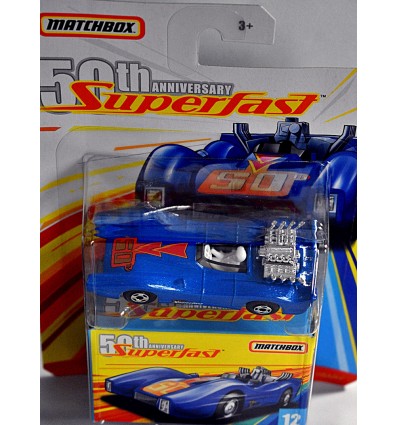 Matchbox - 50th Anniversary Superfast - Blue Shark Race Car