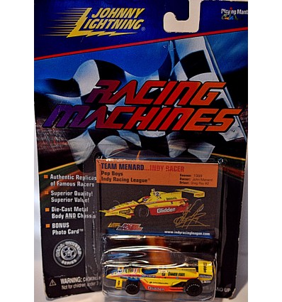 Johnny Lightning Racing Machines - Greg Ray 1999 Menards Glidden Indy Race Car