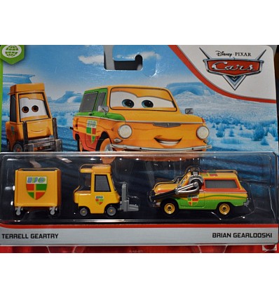 Disney Cars Series - Brian Geerklooski - Zaporozhets ZAZ Station Wagon & Terrell Geartry Fork Lift set