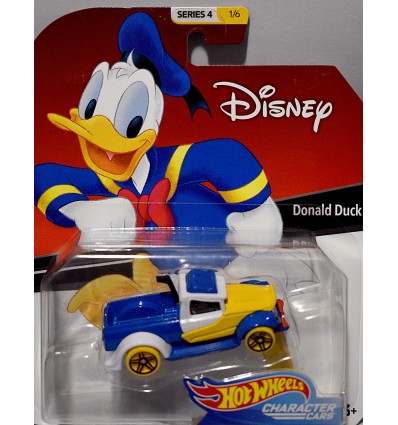 Hot Wheels Disney - Character Cars - Donald Duck Hot Rod Pickup Truck