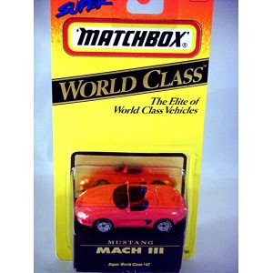 Matchbox World Class Ford Mustang Mach III Concept Car
