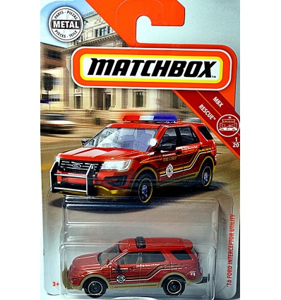 Matchbox - Ford Interceptor Utility Fire Chief Truck