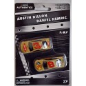 NASCAR Authentics - HO Scale - Austin Dillion DOW & Daniel Hemric Bass Pro Shops Gold Chevrolet Camaro set