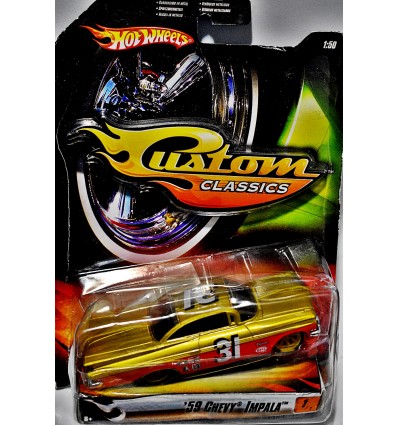 Hot Wheels Custom Classics 1959 Chevy Impala NASCAR Race Car