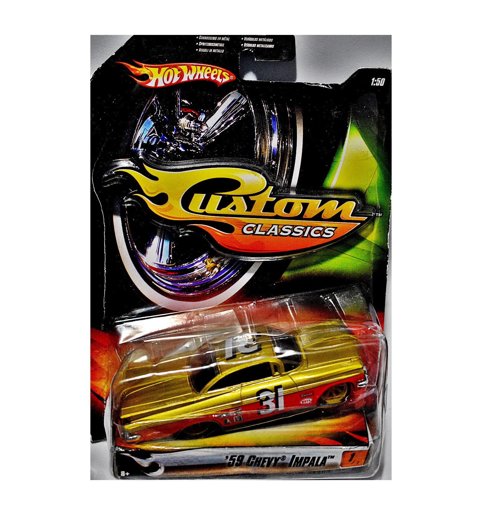 Hot Wheels Custom Classics 1959 Chevy Impala NASCAR Race Car - Global
