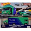 Hot Wheels Car Culture - Team Transport - Mercedes Benz 180E and Fleet Flyer Transporter