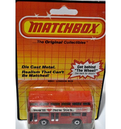 Matchbox London Bus with You'll Love NY Advertising