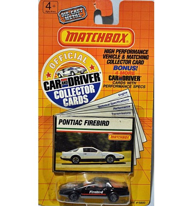 Matchbox Car & Driver Series - Pontiac Firebird SE