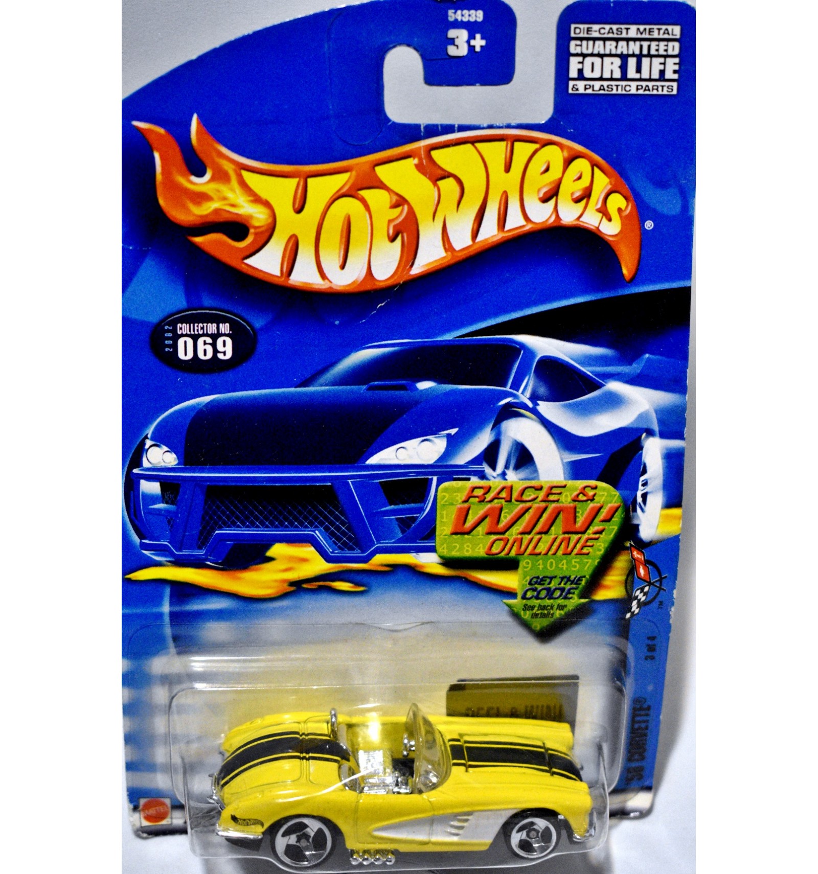 1958 corvette hot wheels