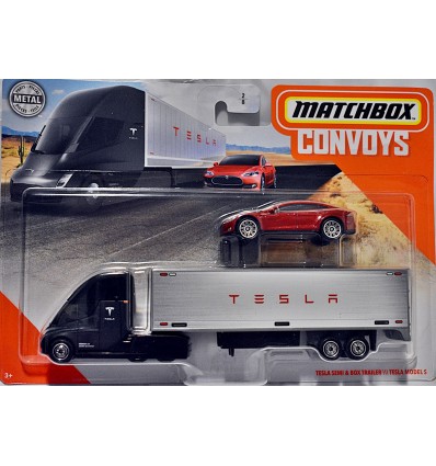 Matchbox Convoy Tesla Set - Tesla Semi and Tesla Model S