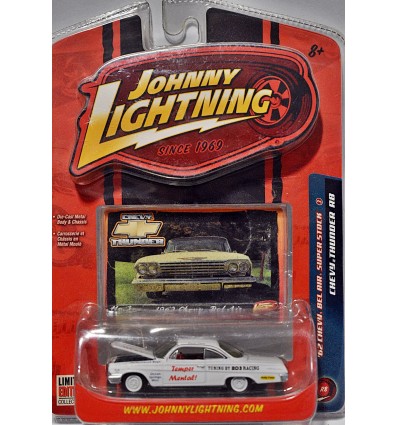 Johnny Lightning Chevy Thunder - NHRA Super Stock - 1962 Chevrolet Bel Air Bubbletop - Temper Mental