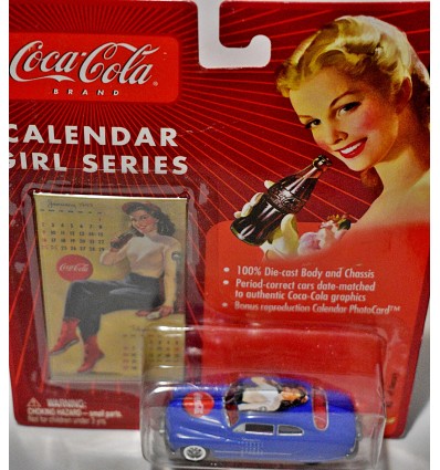 Johnny Lighting Coca-Cola Calendar Girls - 1949 Mercury Lead Sled Custom