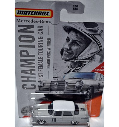 Matchbox - Ewy Rosqvist 1962 Mercedes-Benz 220 SE Championship car