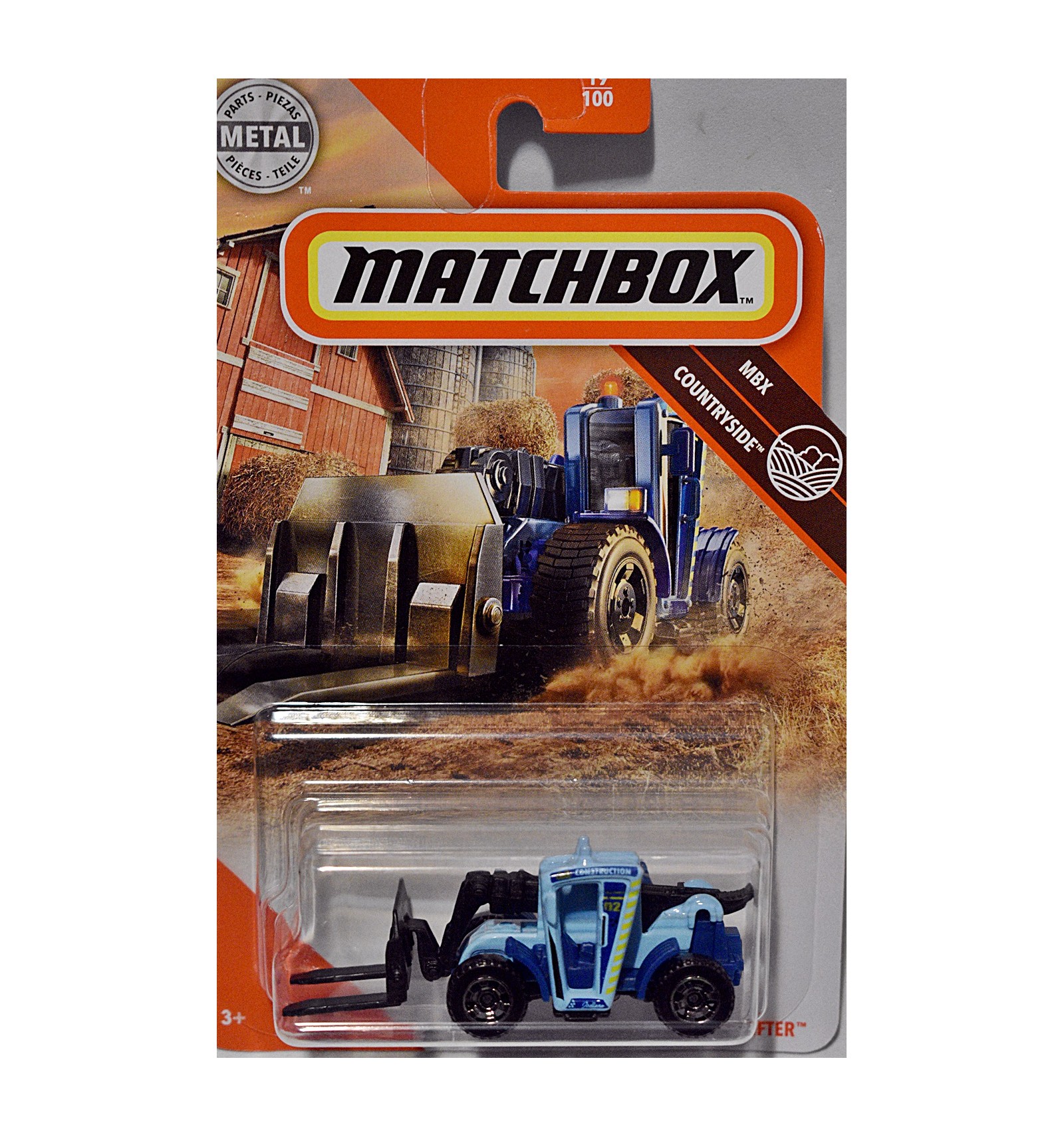 Matchbox 2020 #019/100 LOAD LIFTER blue fork lift truck CaseA 