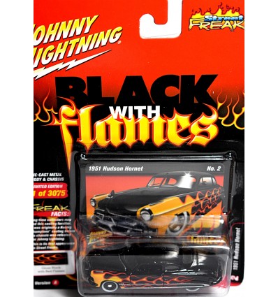 Johnny Lightning Black with Flames - 1955 Chrysler 300