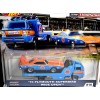 Hot Wheels Car Culture - Team Transport - Union 76 NASCAR Dodge A100 Flatbed & 1970 Plymouth Superbird