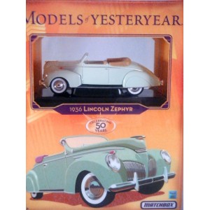 Matchbox - Models of Yesteryear 50th Anniversary 1936 Lincoln Zephyr