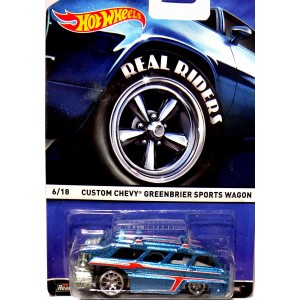 Hot Wheels Real Riders Series - Custom Chevrolet Corvair Greenbrier Sports Wagon Surf Van