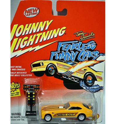 Johnny Lightning - Rare White Lightning - Tom Daniels Shut Out - Ford Pinto NHRA Funny Car