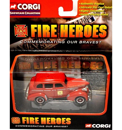 Corgi Memphis Fire Department - 1939 Chevrolet Fire Chief Sedan