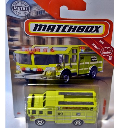 Matchbox Hazard Squad Emergency Response Fire Truck