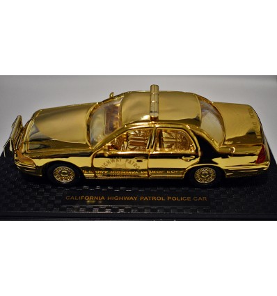 Road Champs - Gold Plated California Highway Patrol Ford Crown Victoria