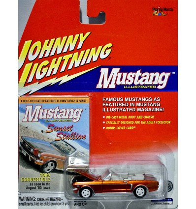 Johnny Lightning Rare White Lightning Mustang Illustrated 1965 Ford Mustang Convertible