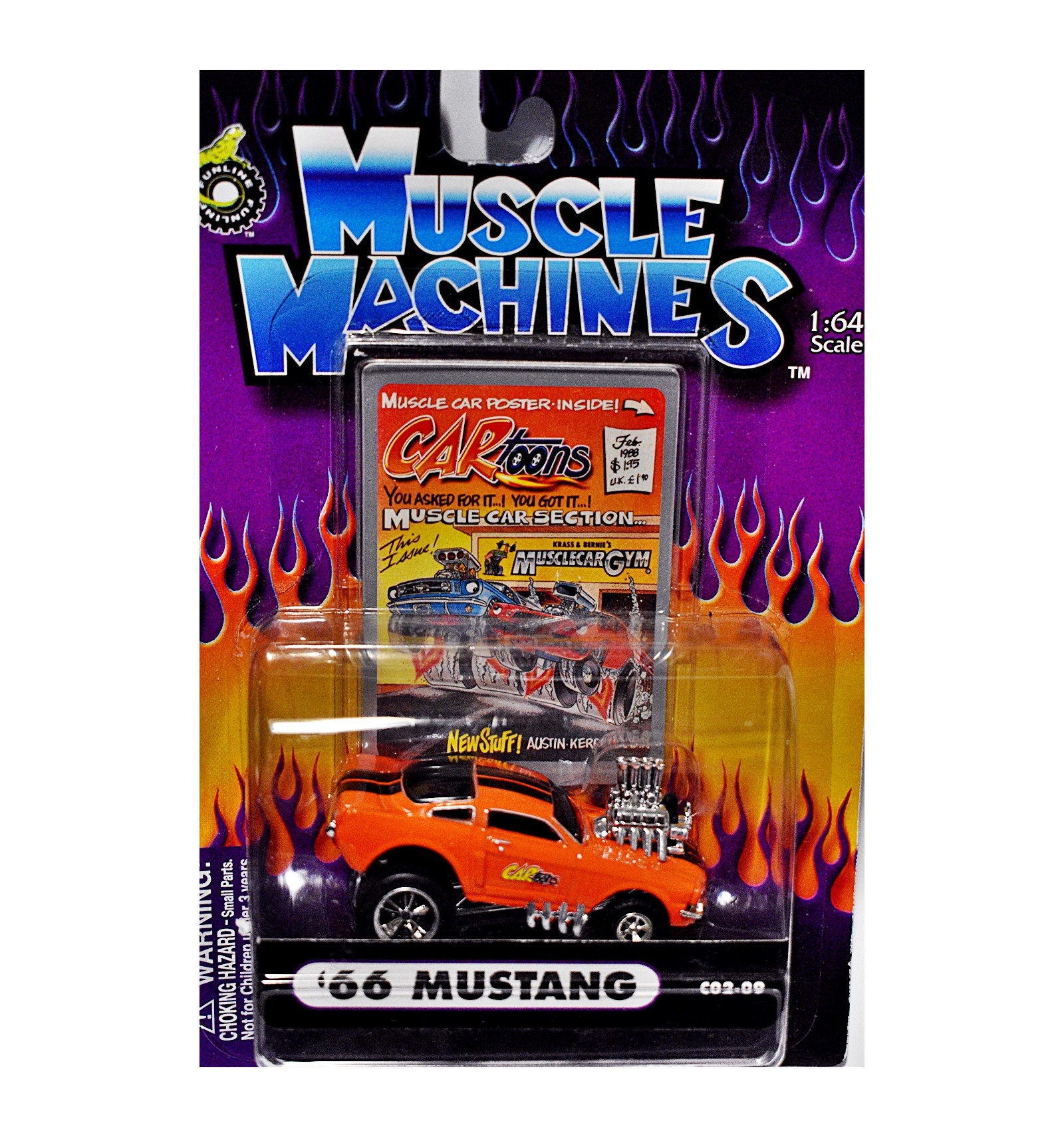 Muscle Machines 1966 Ford Mustang Fastback CARToons - Global Diecast Direct