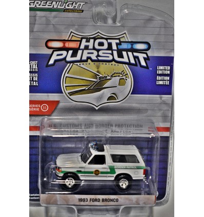 Greenlight - Hot Pursuit - US Border Patrol - 1993 Ford Bronco