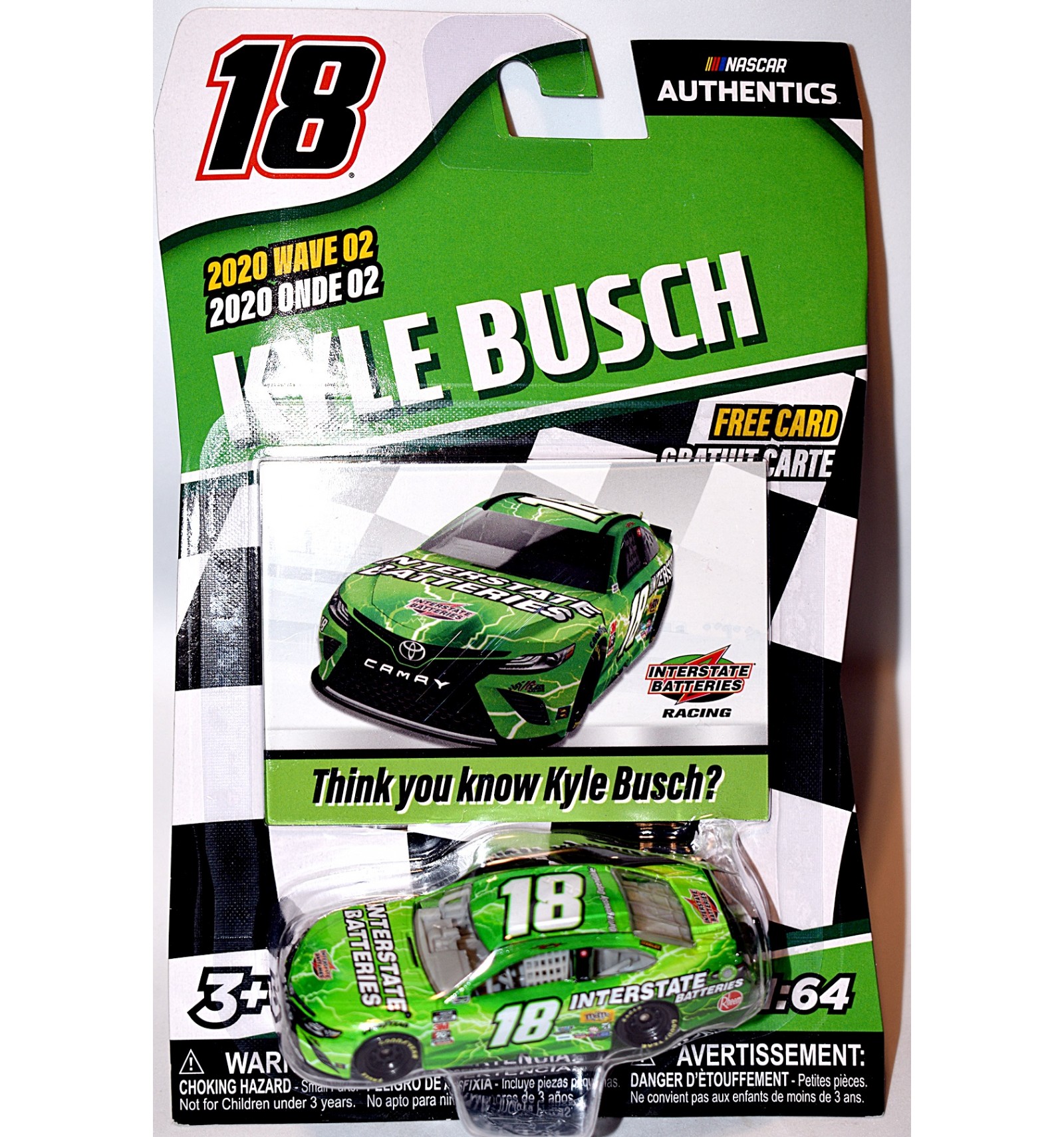 Kyle Busch 2014 Interstate Batteries Legacy #18 Joe Gibbs Camry 1/64 NASCAR 