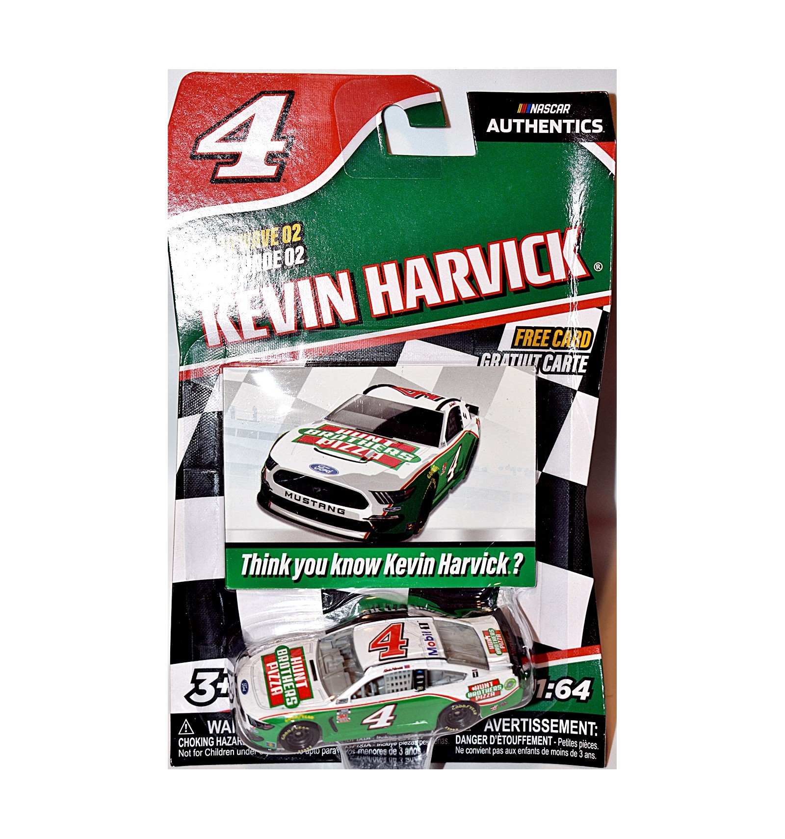 NASCAR Authentics Kevin Harvick Hunt Brothers Pizza Ford Mustang