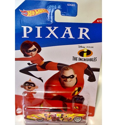 Hot Wheels Disney - Character Cars - Pixar The Incredibles Custom Jaguar