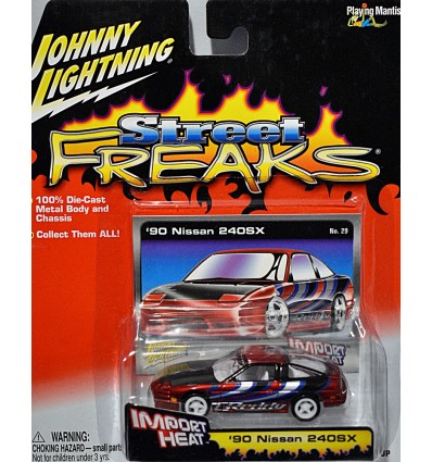 Johnny Lightning Rare White Lightning - Street Freaks Import Heat - Nissan 240SX