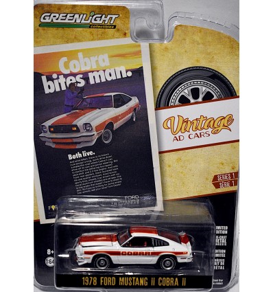 Greenlight Vintage Auto Ads - 1978 Ford Mustang II COBRA II