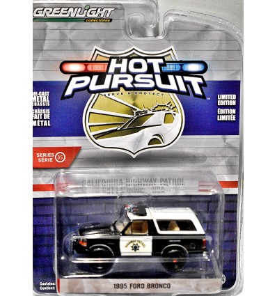 Greenlight - Hot Pursuit - California Highway Patrol - 1995 Ford Bronco