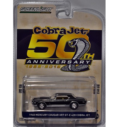 GreenLight Anniversary Series - Cobra Jet 50 Years - 1968 Mercury Cougar XR7 GT-E 428 Cobra Jet