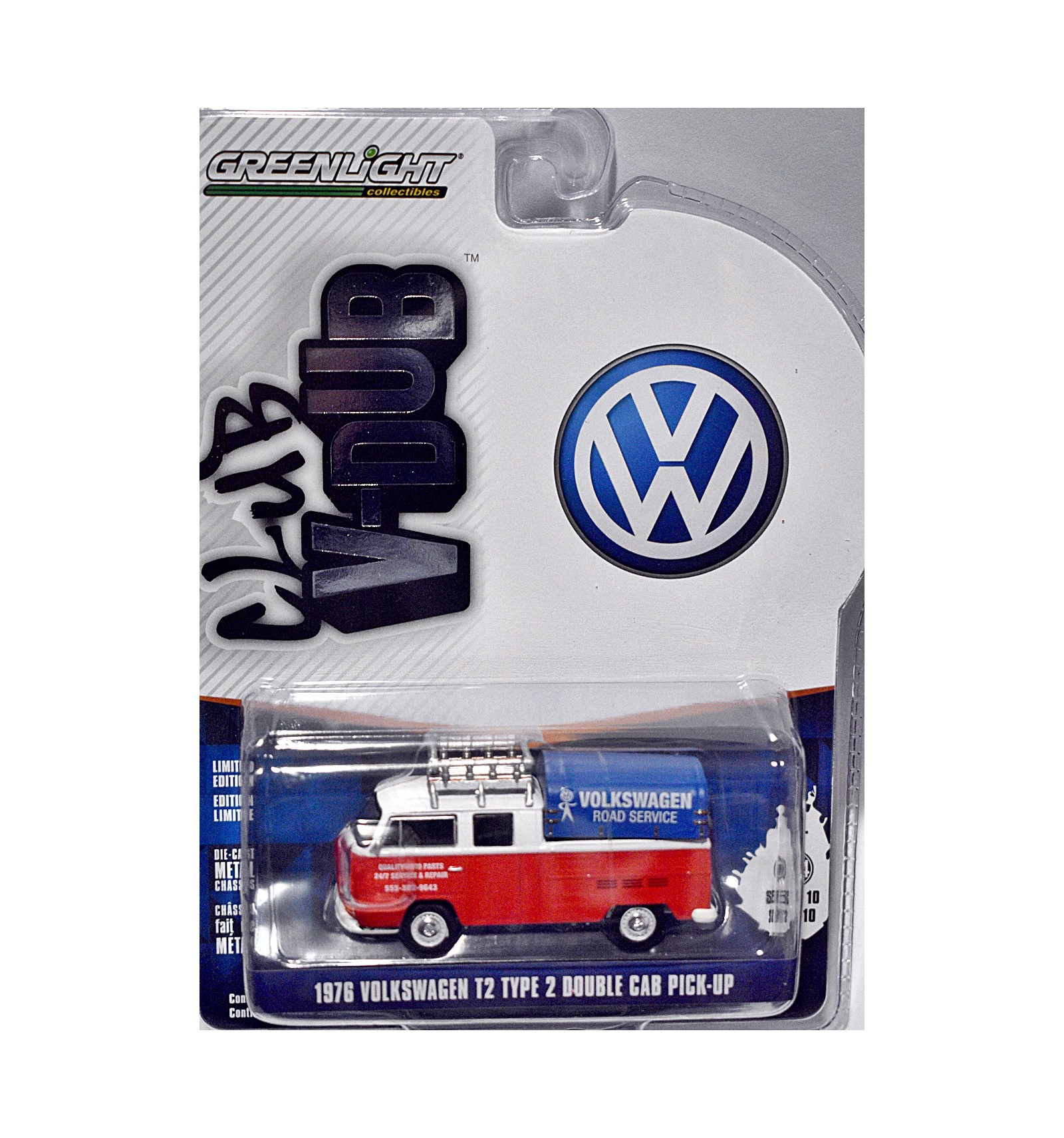 Greenlight 1977 VOLKSWAGEN Type 2 Double CAB Pickup White Club V-dub Series 6 for sale online 
