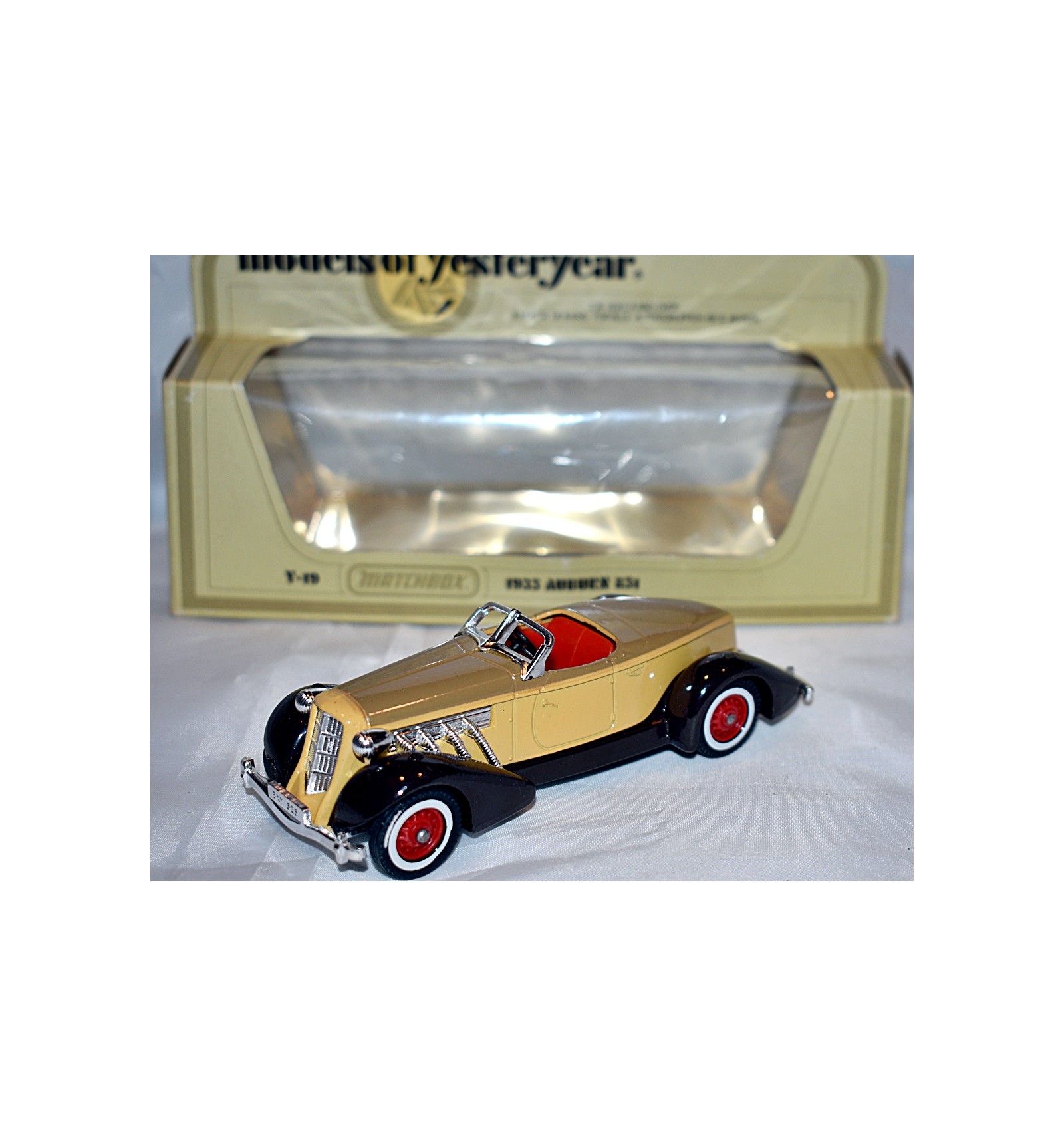 1935 Auburn 851 creambeige Matchbox Model of Yesteryear Lesney Y-19 Issued 1980 Lesney Toys 
