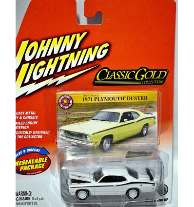 Johnny Lightning - Rare White Lightning - Classic Gold - 1971 Plymouth Duster 340