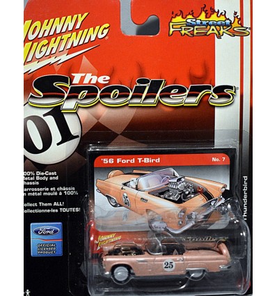 Johnny Lightning Spoilers - White Lightning -1956 Ford Thunderbird