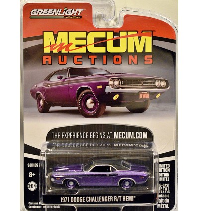 Greenlight Mecum Auction Block - 1971 Dodge Challenger R/T Hemi
