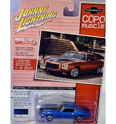 Johnny Lightning Muscle Cars USA - 1970 1/2 Chevrolet Camaro RS/Z28