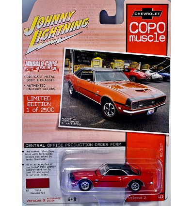 Johnny Lightning Muscle Cars USA- Copo Muscle - 1968 Yenko Chevrolet Camaro