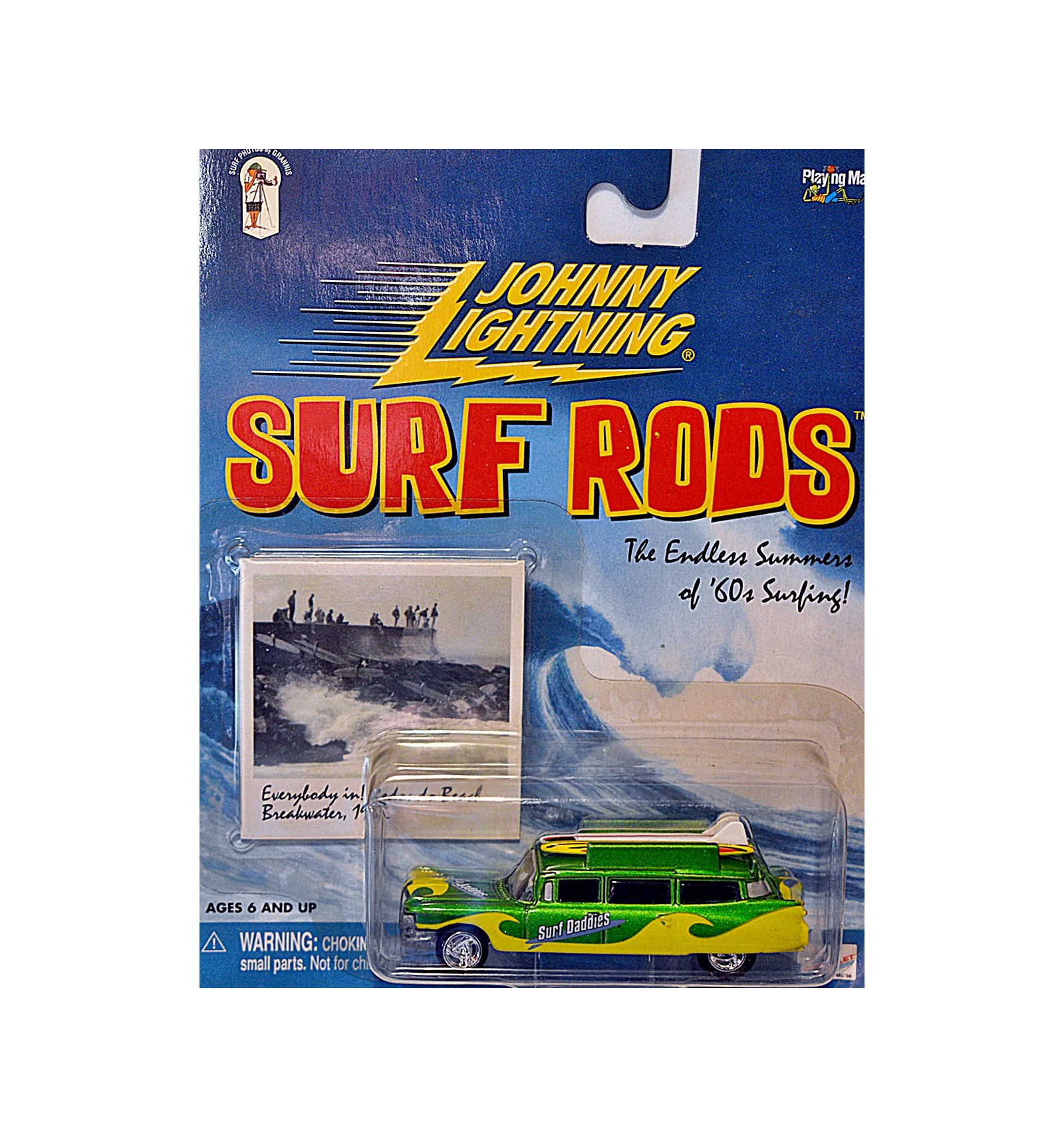 Johnny Lightning Surf Rods - Surf Daddies - 1959 Cadillac Ambulance