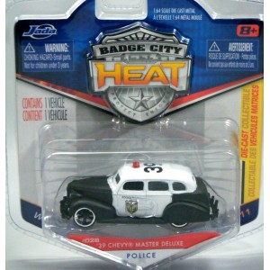 Jada Badge City - 1939 Chevrolet Master Deluxe Police Patrol Car