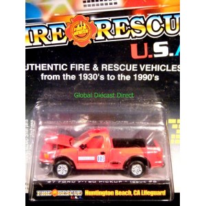 Racing Champions Huntington Beach CA Lifeguard Rescue 1997 Ford F-150 Pickup Truck