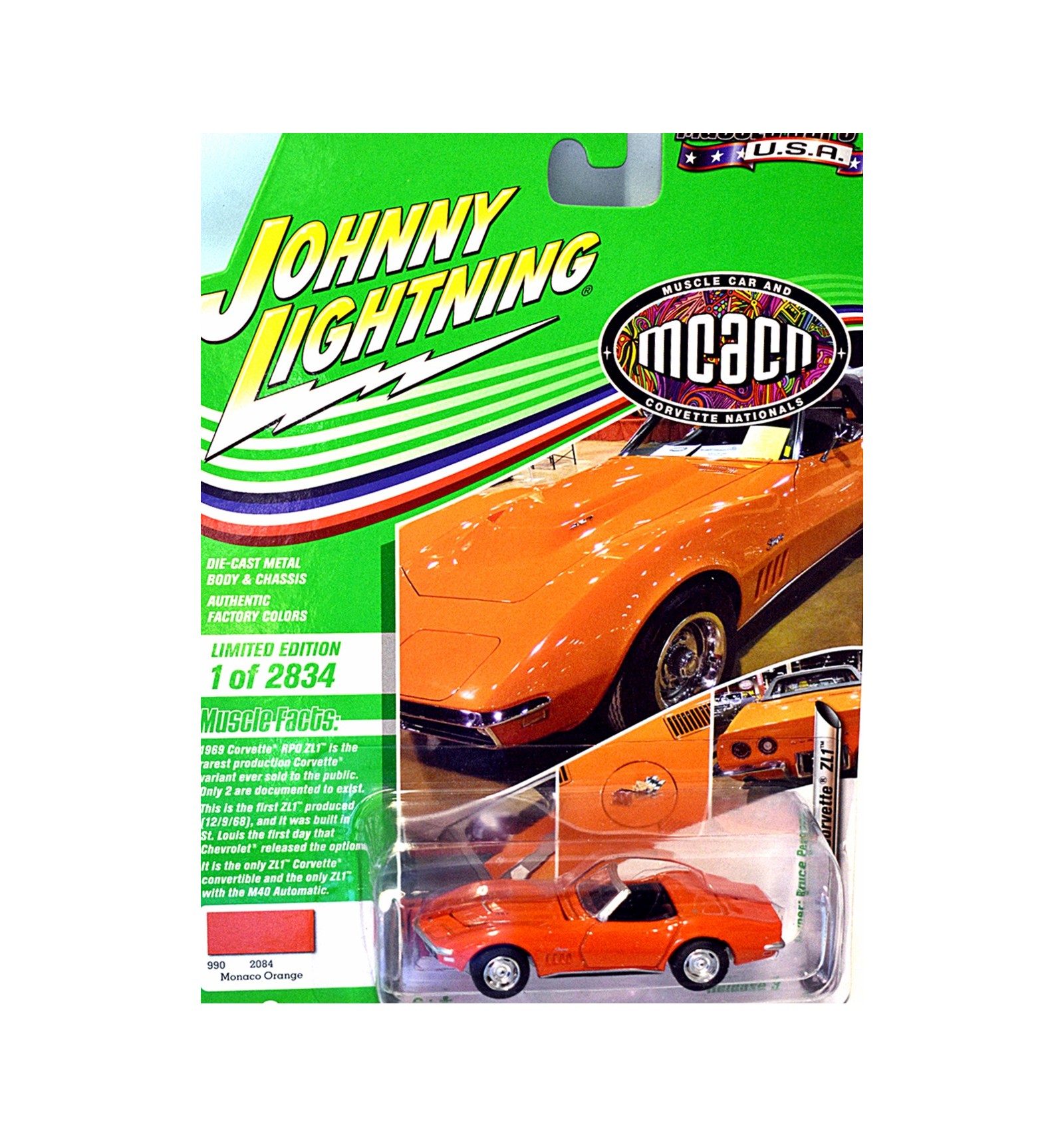 Johnny Lightning Muscle Cars USA - MCACN - 1969 Chevrolet Corvette ZL1