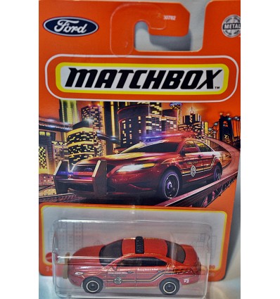 Matchbox - Ford Interceptor Fire Chief Car