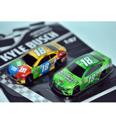 Lionel NASCAR Authentics: Kyle Busch HO Scale M&M's and Interstate Toyota Camry Stock Car Set