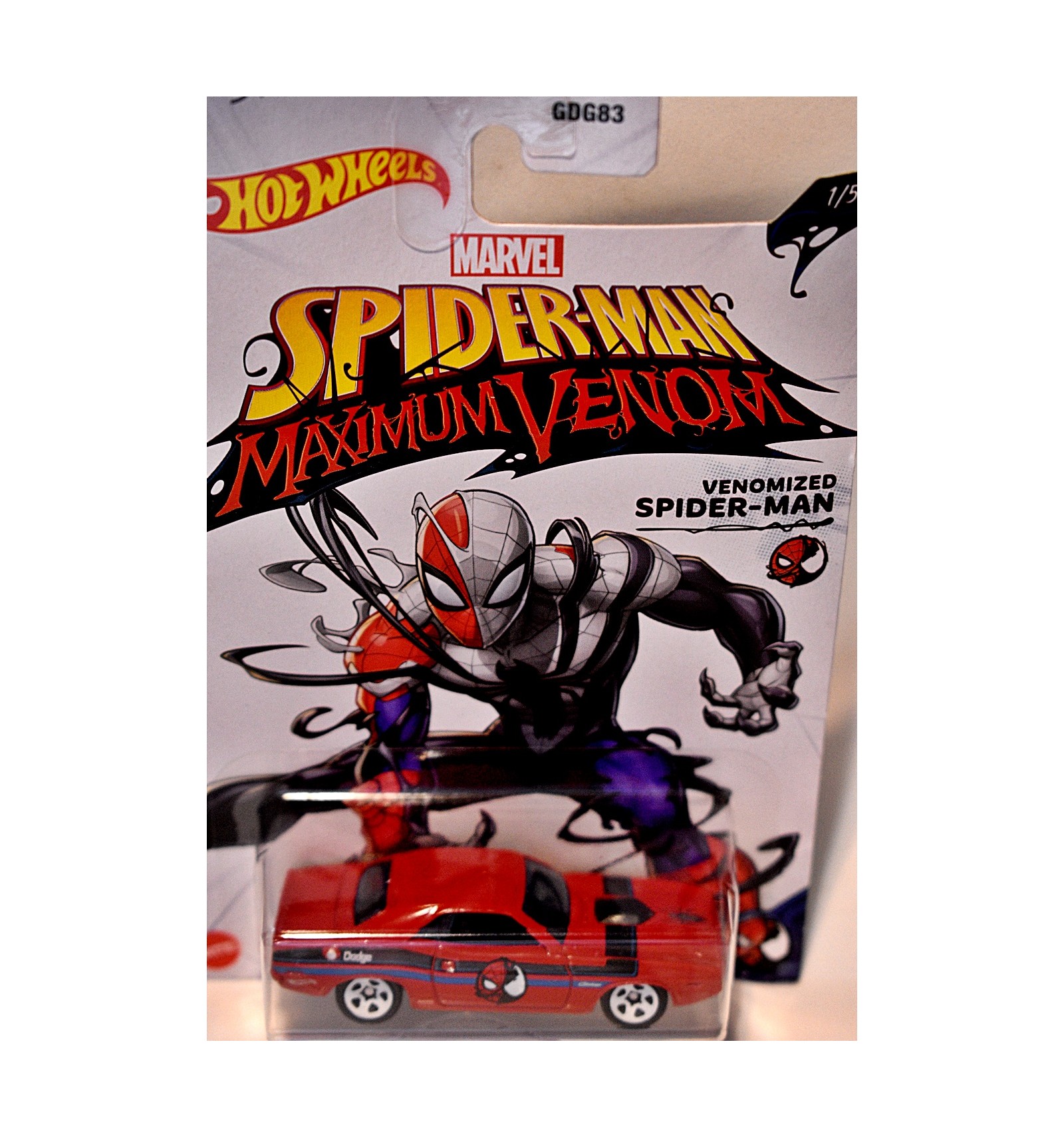 Diecast Car Official MARVEL Mattel Hot Wheels Spiderman Maximum Venom